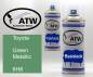 Preview: Toyota, Green Metallic, 6H8: 400ml Sprühdose + 400ml Klarlack - Set, von ATW Autoteile West.